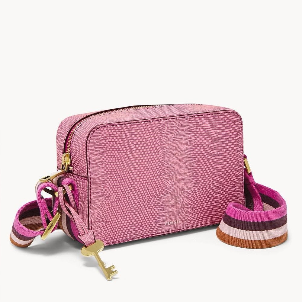 Fossil Pink Crossbody Bag